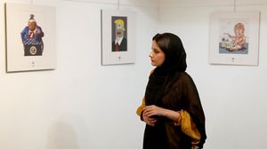 أطلق على المعرض الساخر في إيران اسم "الترامبية"- أ ف ب