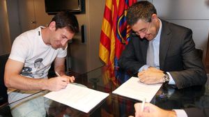 قرّر ميسي مواصلة مشواره الكروي مع فريق برشلونة إلى غاية سنة 2021- فيسبوك