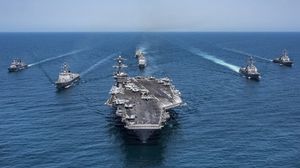 ترامب أعلن وقف المناورات العسكرية الأمريكية على شبه الجزيرة الكورية- جيتي 