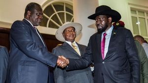جنوب السودان دخل في حرب أهلية أواخر 2013 عندما اتهم  سلفا كير نائبه السابق رياك مشار بالتخطيط للانقلاب عليه- جيتي 