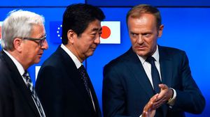 ينص اتفاق التبادل الحر بين طوكيو والاتحاد الأوروبي "جيفتا" على إقامة منطقة تبادل حر- جيتي