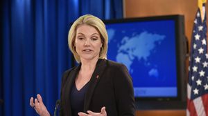 المتحدثة باسم الخارجية الأمريكية كانت تتحدث عن لقاء بين مسؤولين قطريين وأمريكيين بخصوص أفغانستان- جيتي 