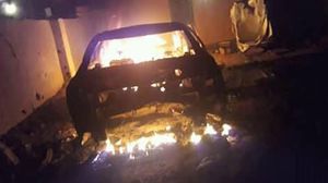 الغارة استهدفت سيارة نوع "هونداي سوناتا" عند وصولها منزلا بحي الشارب وسط أوباري بصاروخين -فيسبوك