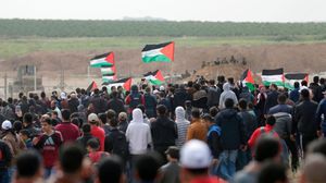 بدأت مسيرة العودة الكبرى في 30 آذار / مارس الماضي 2018 ، عندما احتفل الفلسطينيون بيوم الأرض- جيتي 