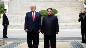 ترامب اجتاز الحدود لدقائق مع الزعيم الكوري الشمالي- جيتي