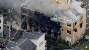 السلطات اليابانية تحقق لمعرفة ما إن كان الحريق قد نجم عن هجوم متعمد- تويتر 