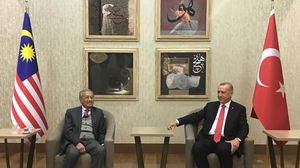 استقبل الرئيس التركي في مراسم رسمية بالعاصمة أنقرة رئيس الوزراء الماليزي- الرئاسة التركية