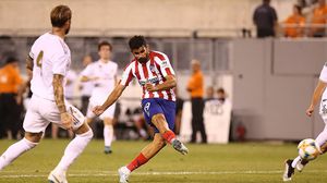 أحرز نجم اللقاء دييغو كوستا أربعة من أهداف فريقه السبعة في مرمى الريال قبل أن يطرد- موقع أتلتيكو مدريد