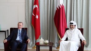  أردوغان زار قطر في تموز/ يوليو الماضي والتقى بأميرها الشيخ تميم بن حمد- الرئاسة التركية