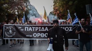 شهدت أثينا وغيرها من المدن اليونانية مظاهرات نظمت للتنديد بافتتاح مسجد "آيا صوفيا" للعبادة- جيتي