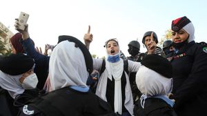 قامت النقابة التي ينتمي إليها 100.000 معلم وأكثر، في تشرين الأول/أكتوبر الماضي بأكبر إضراب في تاريخ الأردن- جيتي 