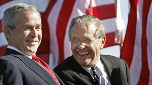 أكد المشتبه به أنه يرغب في قتل بوش لأنه "قتل العديد من العراقيين" و"فكك" العراق- جيتي