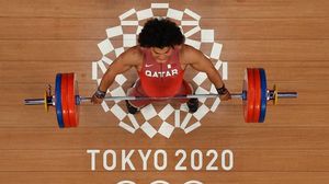 هذه المشاركة الثانية لفارس إبراهيم بعد أولمبياد ريو 2016 في وزن 85 كغم- TOKYO2020 / تويتر