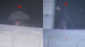 جنود الاحتلال يطلون برؤوسهم من داخل المنزل قبل استهدافهم- سرايا القدس