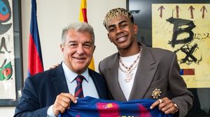 شارك لامين جمال شارك في 106 مباريات مع الفريق الأول لبرشلونة- fcb/  إكس