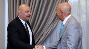 زيارة باراك إلى بيروت هي الثالثة منذ طرحه ورقته، حيث كانت الأولى في حزيران/ يونيو الماضي والتي قدم خلالها الورقة والثانية يومي 7 و8 تموز/ يوليو الجاري- الرئاسة اللبنانية