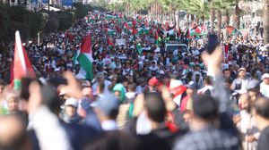 خرج المتظاهرون بالآلاف في موانئ الدار البيضاء وطنجة المتوسط- جيتي