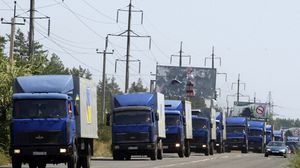 تتهم روسيا أوكرانيا بعرقلة إدخل مساعدات إنسانية للبلاد - أ ف ب