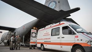 طائرة تركية لنقل مصابي غزة - الأناضول