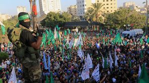 المقاومة تحتفل بالنصر على إسرائيل - الأناضول 