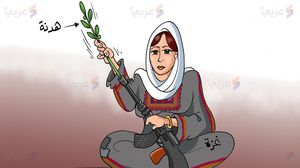 هدنة غزة د.علاء اللقطة كاريكاتير