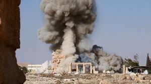 التفجير حول الموقع الأثري إلى ركام - تويتر