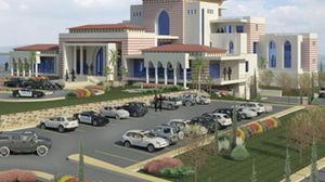 مخطط القصر الرئاسي الفاره الذي سيبنيه عباس في رام الله - وكالات
