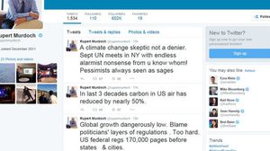 مردوخ شكك في التغير المناخي - تويتر