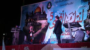 مهرجان لحزب جبهة العمل الإسلامي نصرة للأقصى في نزال شرق عمان - تويتر