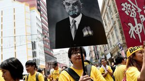تسعى المعارضة الماليزية لإسقاط نجيب عبد الرزاق من خلال التظاهرات في الشارع ـ أ ف ب 