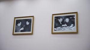 صور تظهر اجتماع الزعيم الكوري الشمالي كيم إيل سونغ مع الزعيم الصيني ماو تسي تونغ - أ ف ب