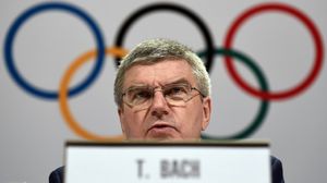 رئيس اللجنة الأولمبية الدولية توماس باخ - أ ف ب