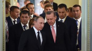 حظي لقاء الرئيسين التركي والروسي باهتمام كبير لدى وسائل الإعلام الأمريكية - ا ف ب