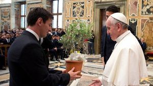 البابا اعتبر ميسي "أفضل لاعب كروي"- أرشيفية
