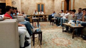 عدد من أعضاء حزب التوحيد العربي أثناء اجتماع تقديم استقالتهم- فيسبوك