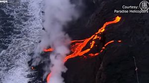 البركان أطلق الحمم مجددا بعد خموده عام 2013- يوتيوب