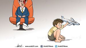 أطفال سوريا وقصف بشار- علاء اللقطة- كاريكاتير