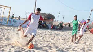 تمت إقامة بطولة محلية في غزة لاختيار الفريق الممثل لفلسطين في بطولة فيتنام لكرة القدم الشاطئية