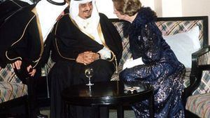 الراحلان الملك فهد ورئيس وزراء بريطانيا تاتشر- أرشيفية