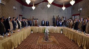 صورة لحفل إعلان المجلس نشرتها وكالة سبأ التي يسيطر عليها الحوثيون 