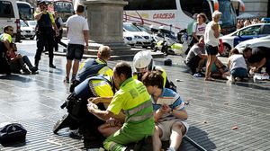 ضحايا عملية الدهس ببرشلونة في شهر آب من السنة الجارية- جيتي