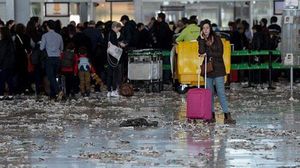 وسائل إعلام اسبانية:حريق ضخم في مطار برشلونة- أ ف ب 