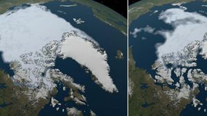 وثقت وكالة الفضاء تأثر الأرض بتغير المناخ وذوبان الجليد في القطب الشمالي- موقع "ناسا"
