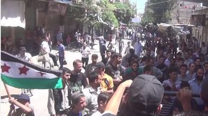 خرج أهالي عربين عدة مرات خلال الشهر الجاري للمطالبة بإخراج هيئة تحرير الشام- يوتيوب