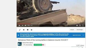 يوتيوب يحذف فيديوهات عن جرائم المظام السوري