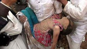 صورة تم تداولها على مواقع التواصل أشير إلى أنها من ضحايا قصف التحالف
