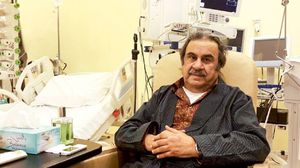 عبد الرضا خلال تلقيه العلاج في أحد المستشفيات سابقا- تويتر