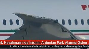 الطائرة المغربية اصطدمت بالجهة الخلفية للطائرة التركية - يوتيوب