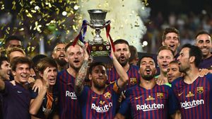 توج برشلونة حامل لقب الليغا والكأس بلقب بطل مسابقة  كأس السوبر للمرة الـ 13- فيسبوك