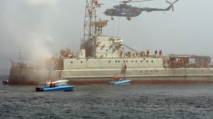 الحرس الثوري ومئات من القوات البحرية يشاركون في المناورات- جيتي
